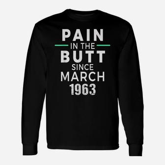 March 1963 Shirt - Funny 55Th Birthday T-Shirt Gag Gift Unisex Long Sleeve | Crazezy CA