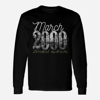 March 2000 21 Year Old 2000 21St Birthday Gift Unisex Long Sleeve | Crazezy