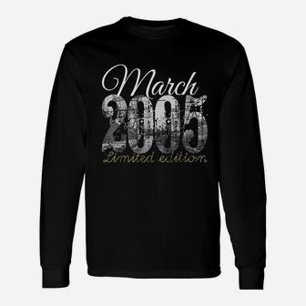 March 2005 16 Year Old 2005 16Th Birthday Gift Unisex Long Sleeve | Crazezy