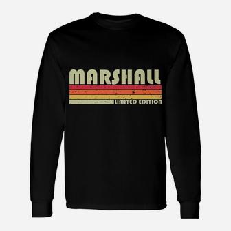 Marshall Surname Funny Retro Vintage 80S Birthday Reunion Unisex Long Sleeve | Crazezy