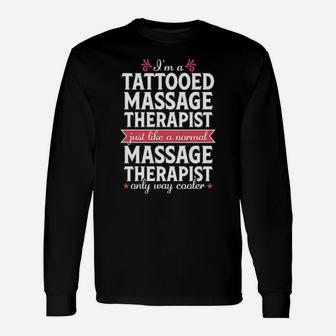 Massage Therapist Tattoo Physical Therapy Long Sleeve T-Shirt - Monsterry AU
