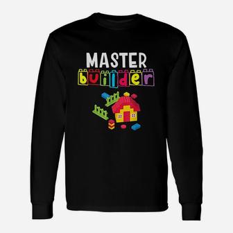 Master Builder Building Blocks Brick Builders Toys Unisex Long Sleeve | Crazezy AU