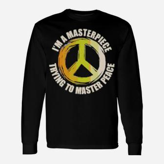 Masterpiece Master Peacetal Health Anxiety Depression Long Sleeve T-Shirt - Monsterry