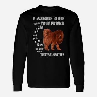 Mastiff Lion Dog Quote Mom, Mastiff Dad Art, Tibetan Mastiff Unisex Long Sleeve | Crazezy UK