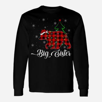 Matching Buffalo Plaid Christmas Big-Sister Bear Pajama Unisex Long Sleeve | Crazezy