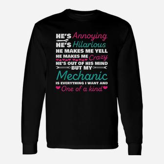 Mechanic Is Everything I Want And One Of A Kind Unisex Long Sleeve | Crazezy