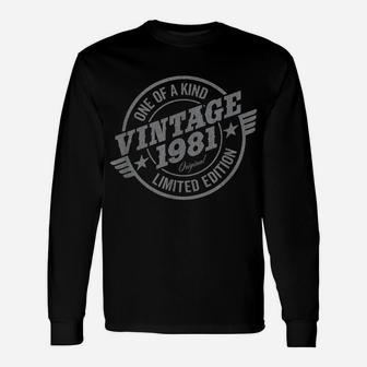 Mens 40 Year Old Car Lover Vintage Classic Car 1981 40Th Birthday Unisex Long Sleeve | Crazezy CA