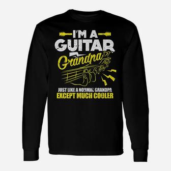 Mens Bass Guitar Guitarist Grandfather Funny I'm A Guitar Grandpa Unisex Long Sleeve | Crazezy CA