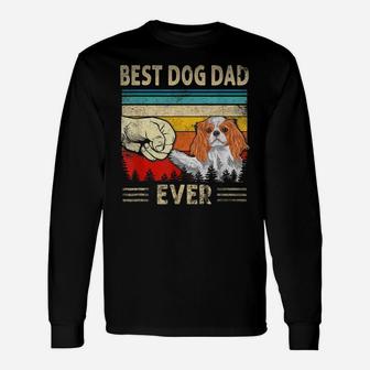 Mens Best Dog Dad Ever Funny Cavalier King Charles Spaniel Dad Unisex Long Sleeve | Crazezy UK
