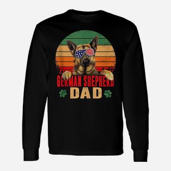 Mens Best German Shepherd Dad Father's Day Shirt Dog Lover Unisex Long Sleeve | Crazezy