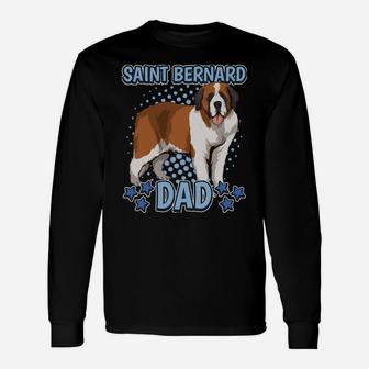 Mens Boys Saint Bernard Dad Dog Owner Quote St Bernard Unisex Long Sleeve | Crazezy