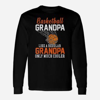 Mens Cool Mens Basketball Grandpa - Funny Basketball Grandfather Unisex Long Sleeve | Crazezy CA