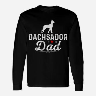 Mens Dachsador Dad Funny Dog Dad Best Pet Owner Dachsador Daddy Unisex Long Sleeve | Crazezy UK