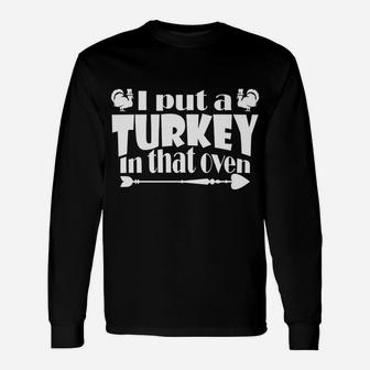 Mens Dad Pregnancy Announcement Thanksgiving Expecting Baby Funny Unisex Long Sleeve | Crazezy AU