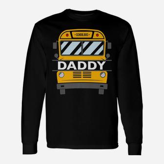 Mens Daddy Matching Family Costume School Bus Theme Kids Party Unisex Long Sleeve | Crazezy DE