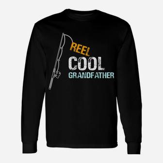 Mens Gift From Granddaughter Grandson Reel Cool Grandfather Unisex Long Sleeve | Crazezy UK