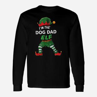 Mens I'm The Dog Dad Elf Christmas Family Matching Pajama Unisex Long Sleeve | Crazezy