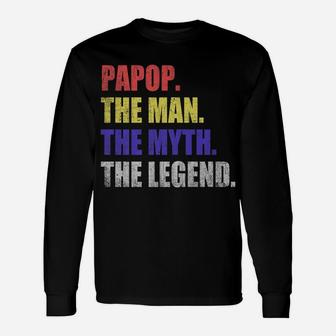Mens Papop Man Myth Legend Unisex Long Sleeve | Crazezy