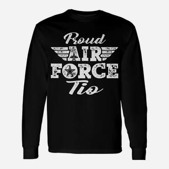 Mens Proud Us Air Force Tio - Pride Military Family Uncle Gifts Unisex Long Sleeve | Crazezy UK