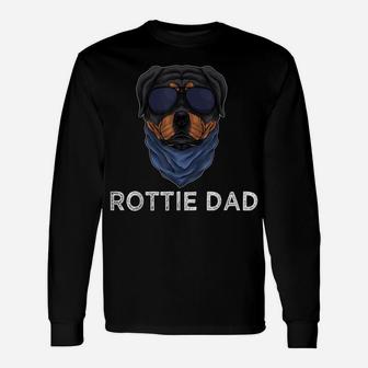Mens Rottie Dad Rottweiler Dog Puppy Father For Men Grandpa Dad Unisex Long Sleeve | Crazezy DE