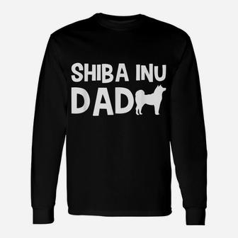 Mens Shiba Inu Dad Design For Dog Owners And Men Unisex Long Sleeve | Crazezy DE