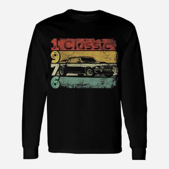 Mens Vintage Classic Car 45Th Birthday Awesome Since 1976 Unisex Long Sleeve | Crazezy