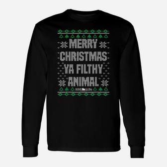 Merry Christmas Animal Filthy Ya Unisex Long Sleeve | Crazezy