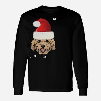 Merry Christmas Goldendoodle Funny Golden Doodle Dog Gift Unisex Long Sleeve | Crazezy