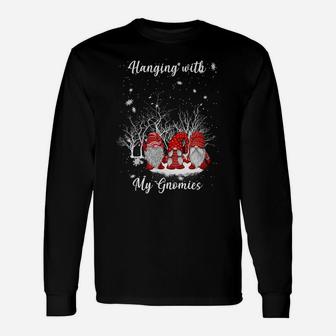 Merry Christmas Hanging With My Gnomies Gnome Unisex Long Sleeve | Crazezy AU