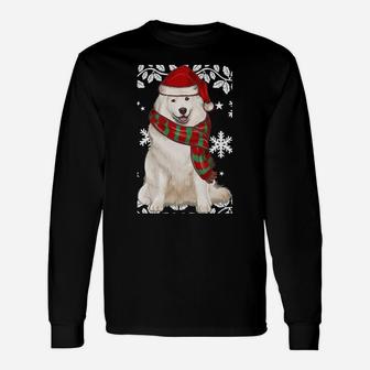 Merry Christmas Ornament Samoyed Xmas Santa Sweatshirt Unisex Long Sleeve | Crazezy