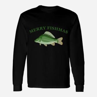Merry Fishmas Fishing Christmas Fish Funny Gift Unisex Long Sleeve | Crazezy DE