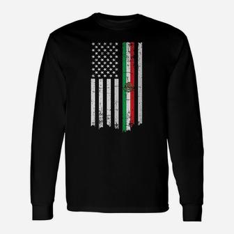 Mexican American Flag Unisex Long Sleeve | Crazezy CA