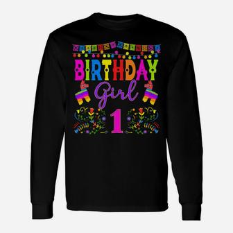Mexican Birthday Party Matching Family Group 1St 3Rd Fiesta Unisex Long Sleeve | Crazezy CA