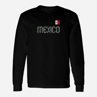 Mexico Football Soccer Retro Vintage Style Unisex Long Sleeve | Crazezy UK