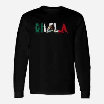 Mexico Mexican Flag Chola Unisex Long Sleeve | Crazezy