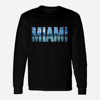 Miami Skyline Unisex Long Sleeve | Crazezy