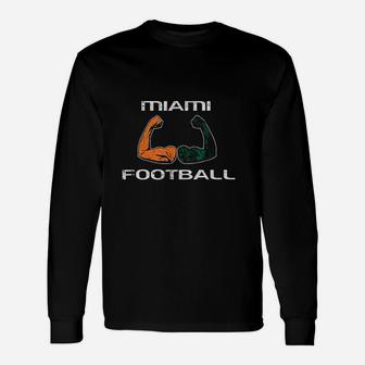 Miami Sports Fan Cool College Football Game Day Long Sleeve T-Shirt - Thegiftio