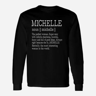 Michelle Ladies Unisex Long Sleeve | Crazezy UK