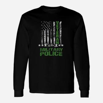Military Police American Flag Unisex Long Sleeve | Crazezy