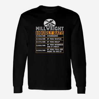 Millwright Hourly Rate Job Matching Millwright Gifts Unisex Long Sleeve | Crazezy DE