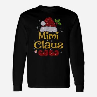 Mimi Claus Shirt Christmas Pajama Family Matching Xmas Unisex Long Sleeve | Crazezy