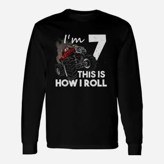 Monster Truck 7 Years Old Unisex Long Sleeve | Crazezy CA