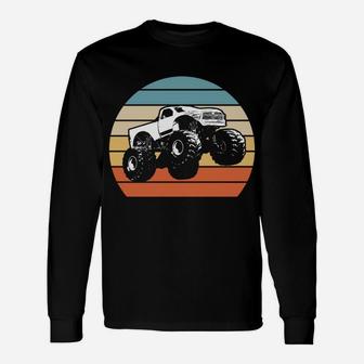 Monster Truck Vintage Sunset Racing Unisex Long Sleeve | Crazezy