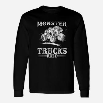 Monster Trucks Rule Unisex Long Sleeve | Crazezy