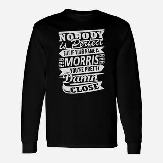 Morris Nobody's Perfect Name Shirts Long Sleeve T-Shirt - Thegiftio UK
