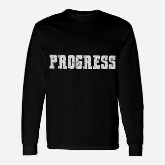 Motivational Progress Over Perfection Sweatshirt Unisex Long Sleeve | Crazezy