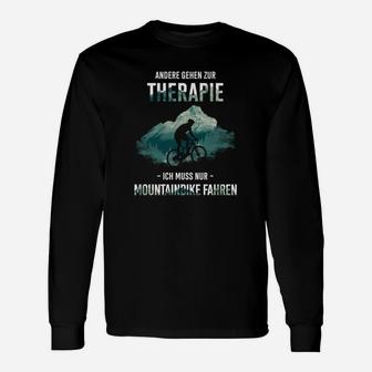 Mountainbike-Therapie Herren Langarmshirts, Outdoor Fahrrad Motiv - Seseable