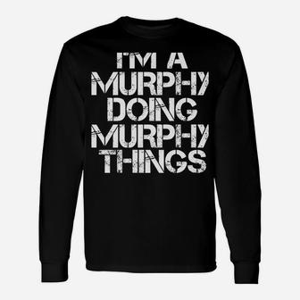Murphy Funny Surname Family Tree Birthday Reunion Gift Idea Unisex Long Sleeve | Crazezy CA