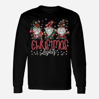 My Favorite Color Is Christmas Lights Funny Gnome Xmas Gift Sweatshirt Unisex Long Sleeve | Crazezy