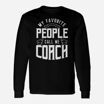 My Favorite Soccer Sport People Call Me Coach Matching Icon Unisex Long Sleeve | Crazezy DE